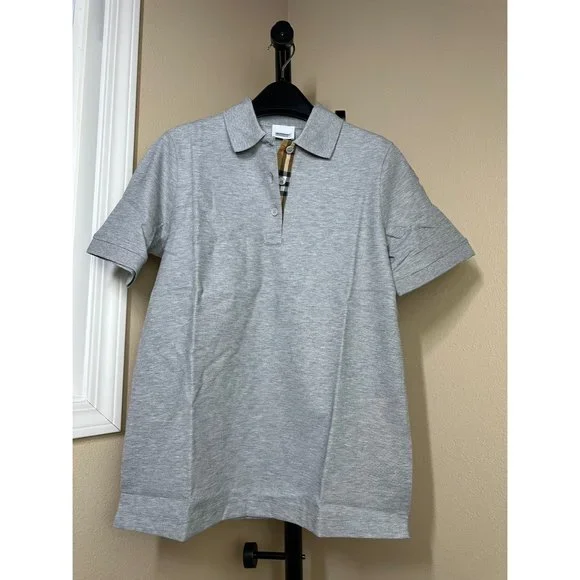 Burberry Women’s Malleco Polo Shirt Grey L